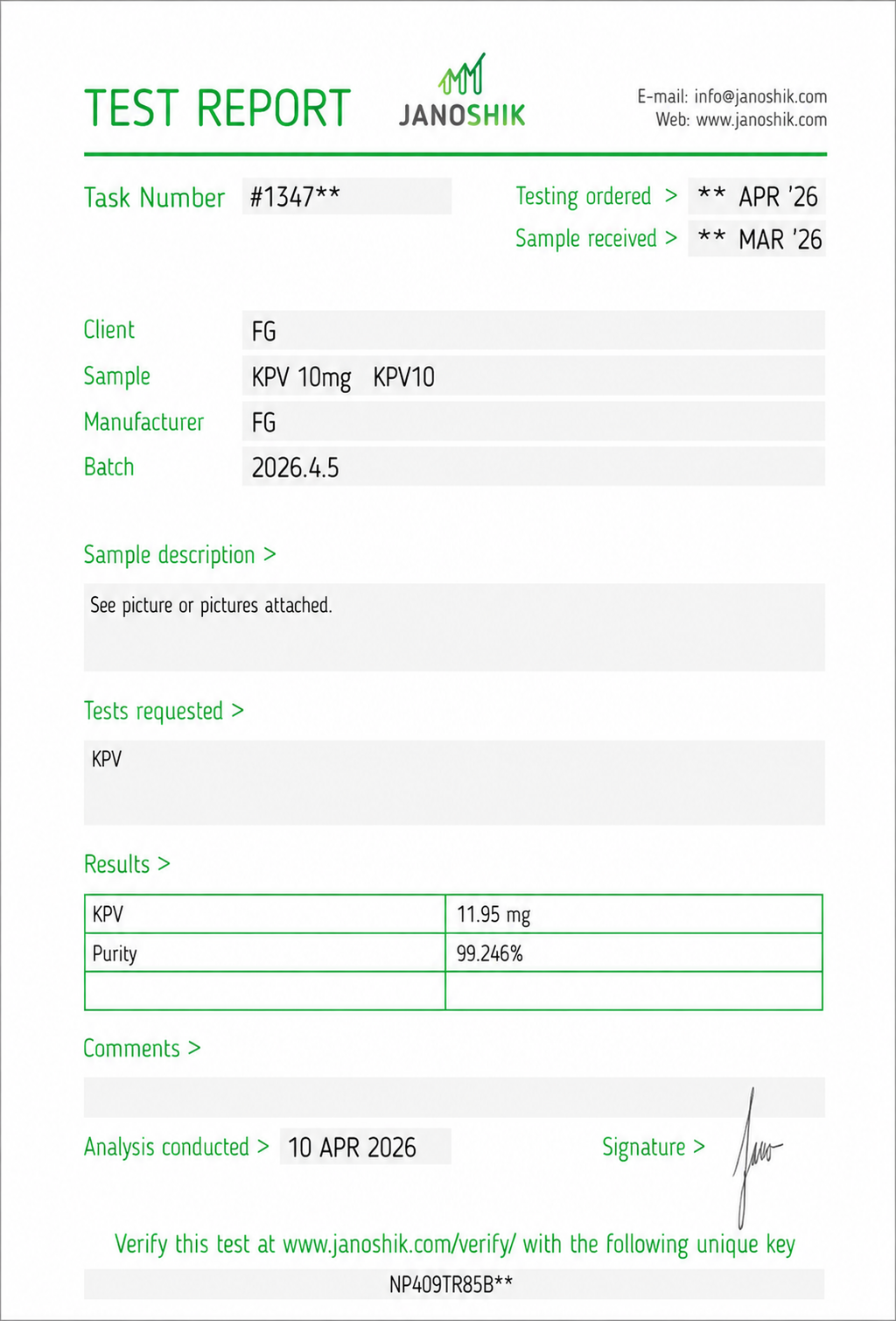 KPV - 10MG