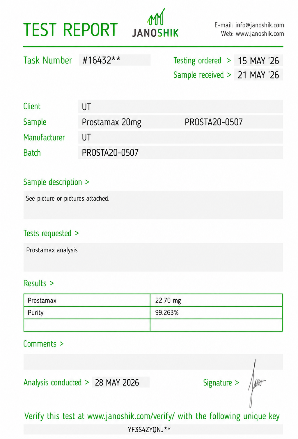 Prostamax - 20mg