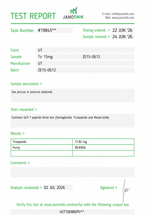 10-Pack Tirzepatide 15mg